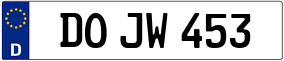 Trailer License Plate